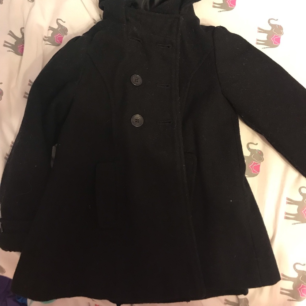 Old Navy 5t black pea coat